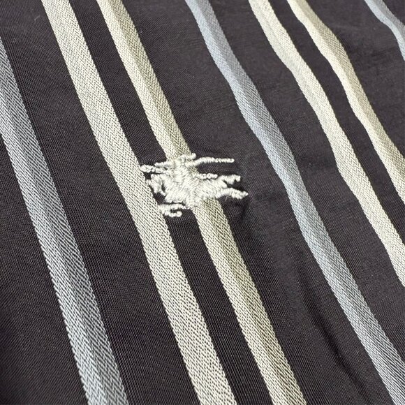 Burberry London Dress Shirt Made in UK Striped Long Sleeve 43 17 XL - Picture 5 of 10